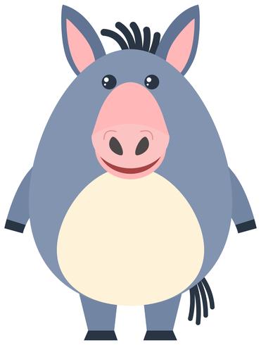 Cute donkey with happy face - Download Free Vector Art, Stock Graphics & Images