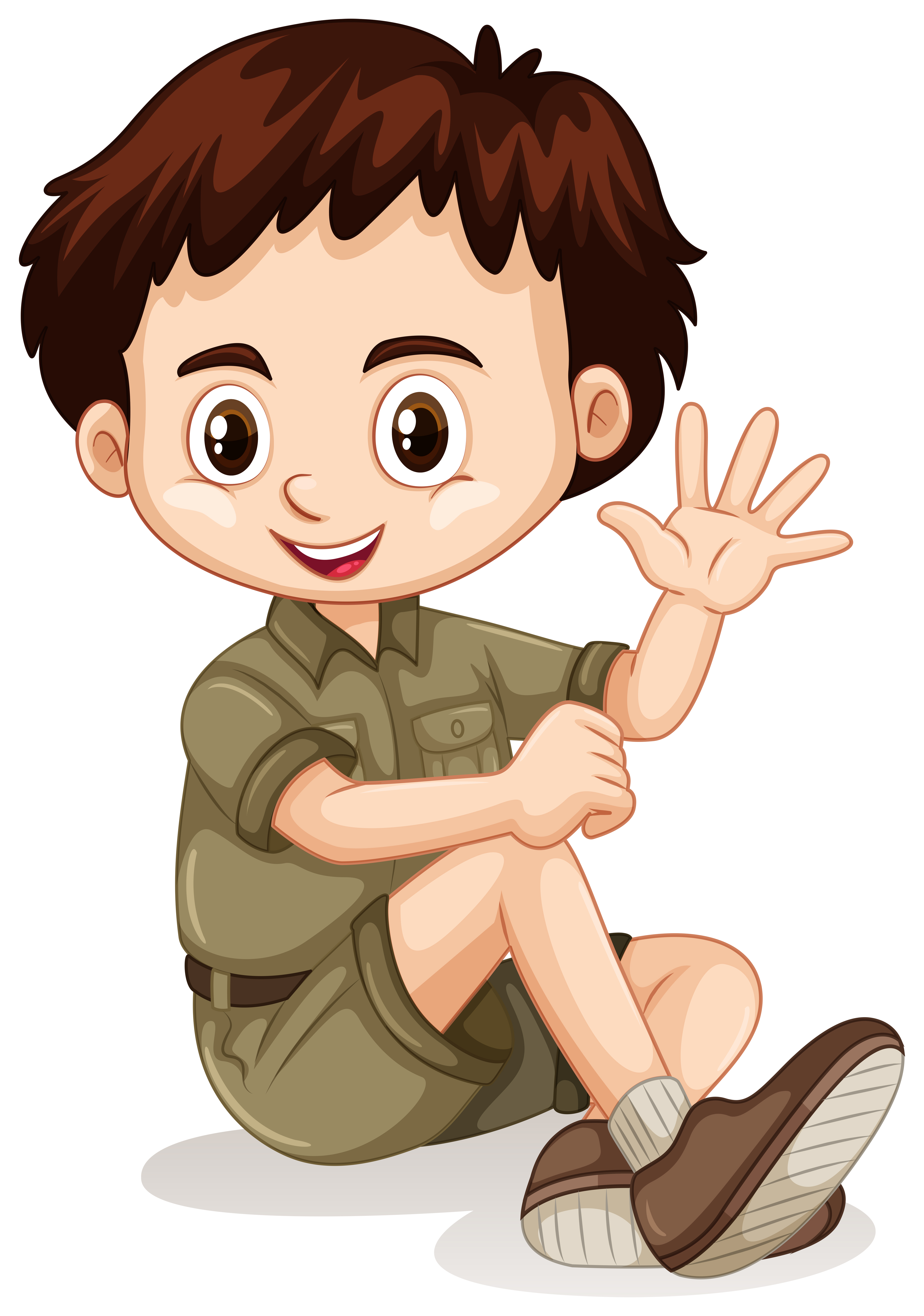 A Cute Zoo Keeper on White Background 299807 Vector Art at Vecteezy Girl Cartoon Zoo Keeper