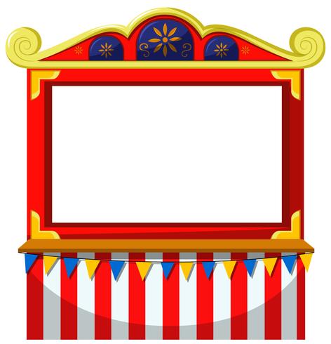 Circus theme blank banner  vector