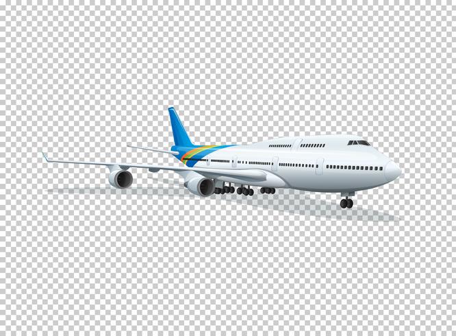 Airplane on transparent background vector