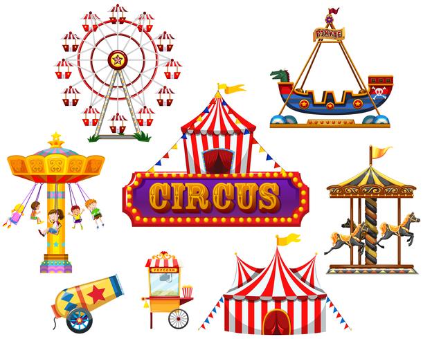 Un elemento de circo y fiesta vector