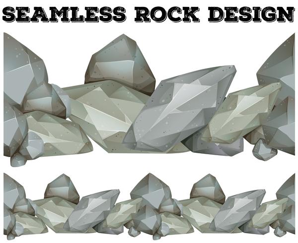 Seamless gray rock design vector