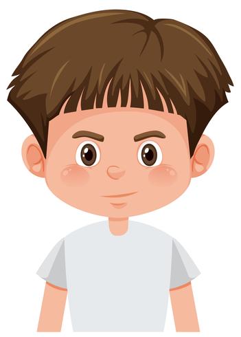 A male character on white background vector