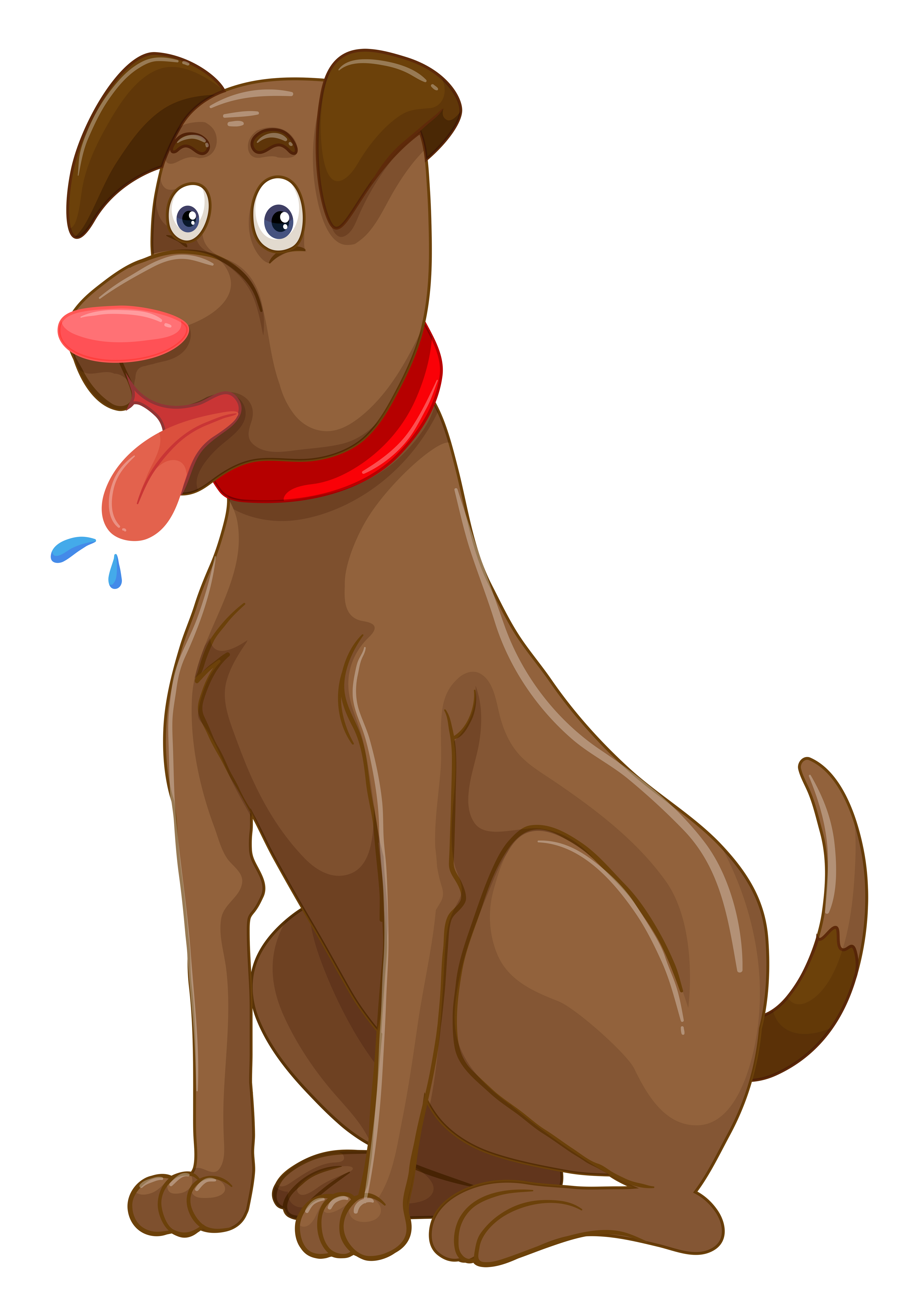 Brown dog on white background 300266 Vector Art at Vecteezy