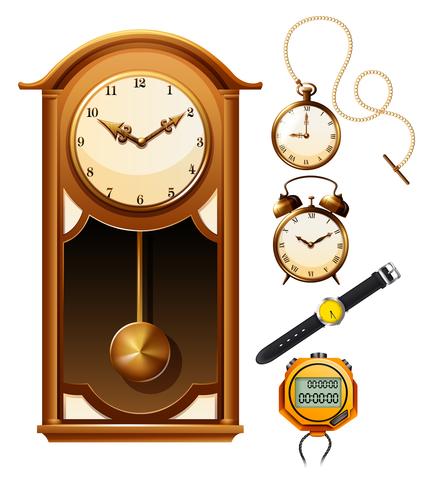 Different design of clock vector