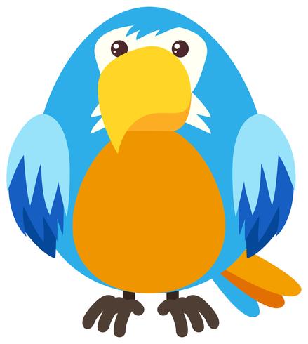 Blue parrot with happy face - Download Free Vector Art, Stock Graphics & Images