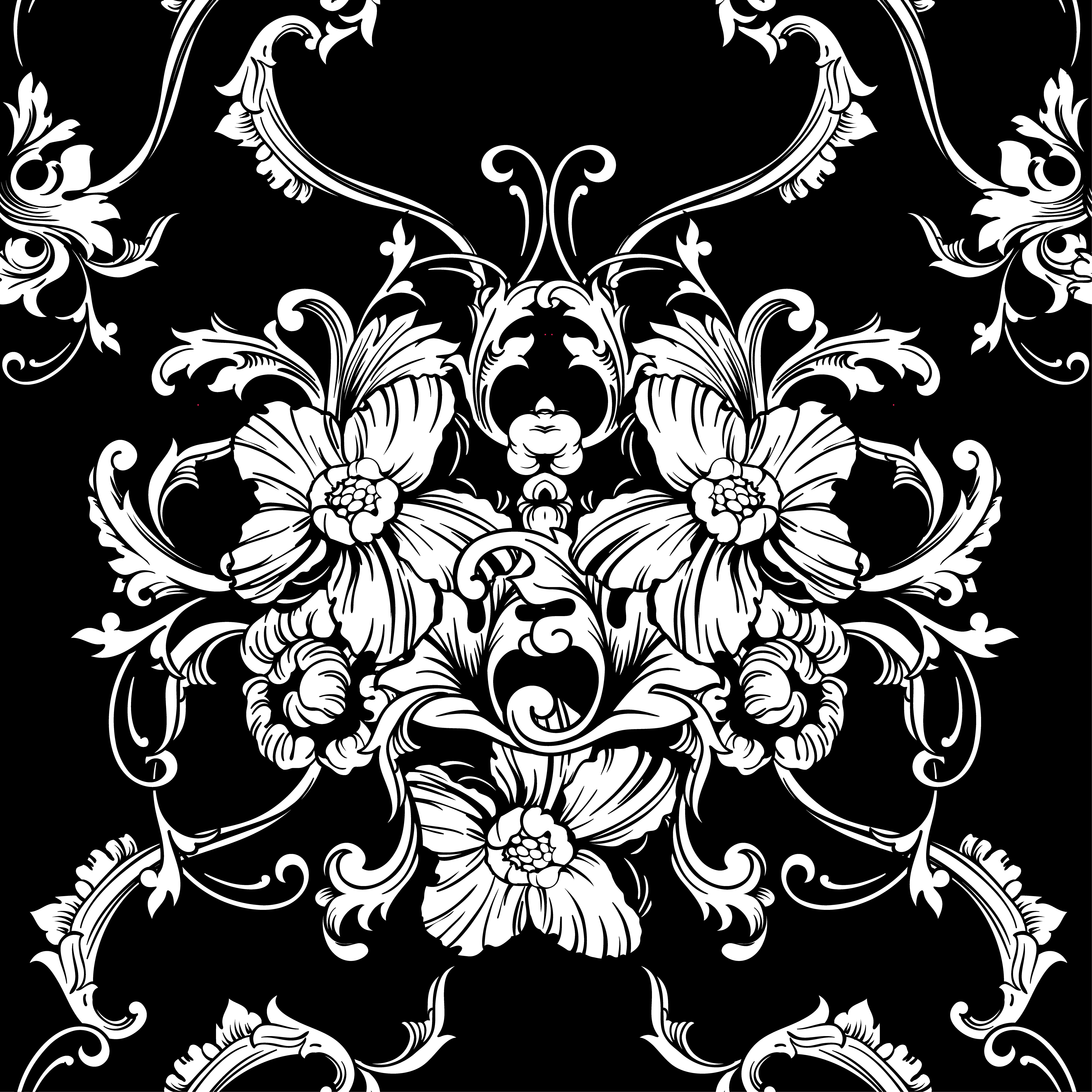 Seamless vector background. Baroque pattern. 300544 Vector Art at Vecteezy
