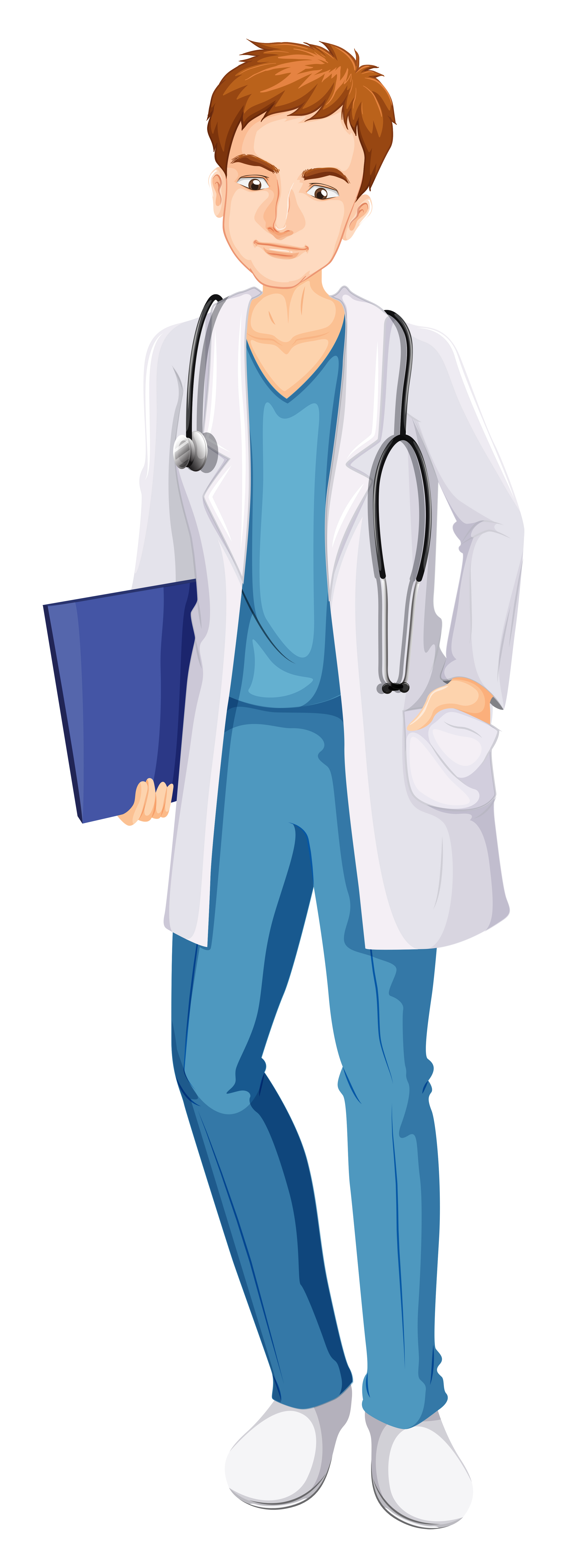 A Male Nurse 300596 Vector Art at Vecteezy