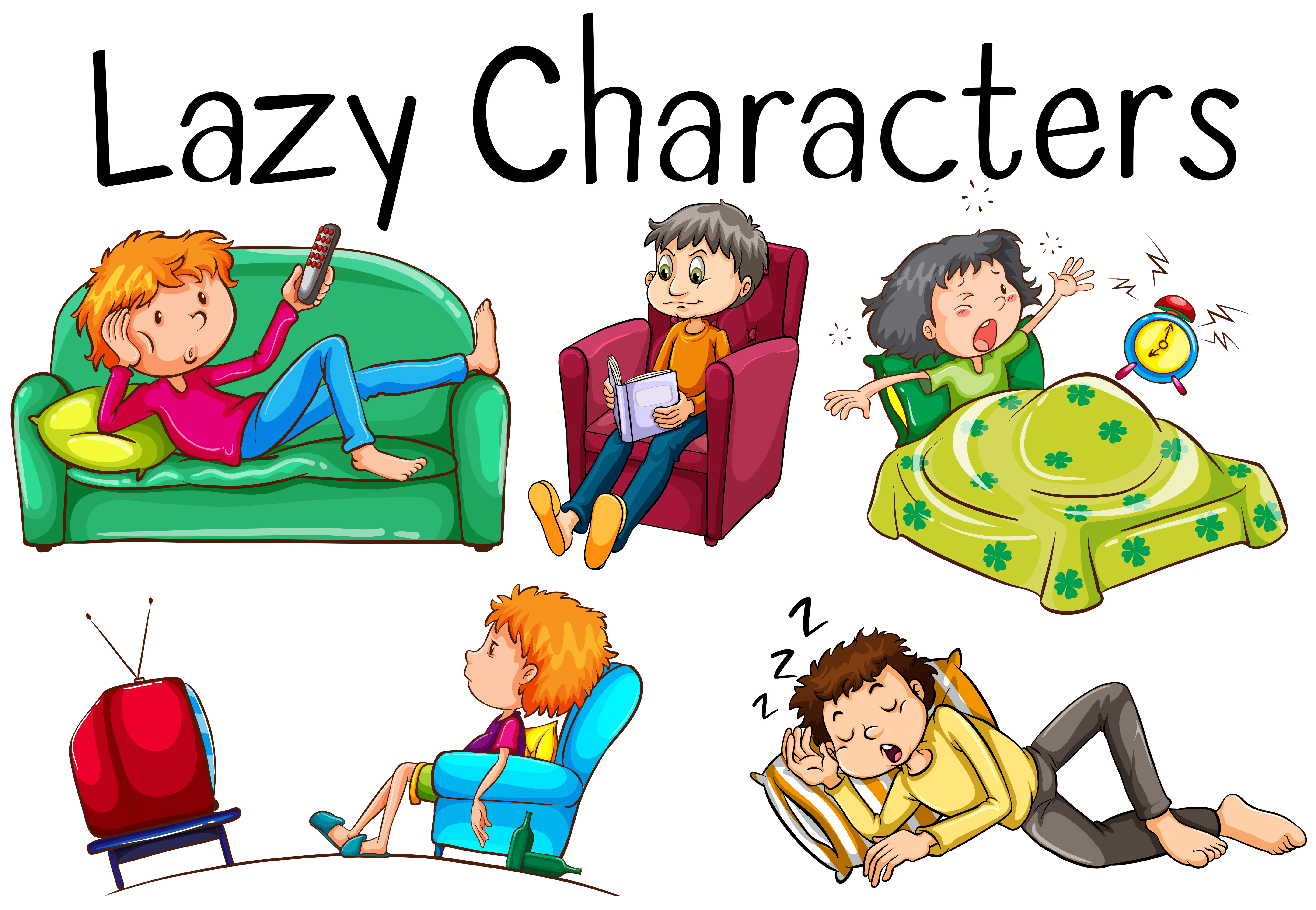 Laziness Vector Art, Icons, and Graphics for Free Download
