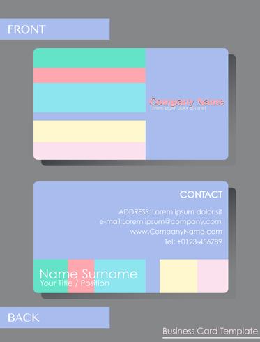 A colourful calling card vector