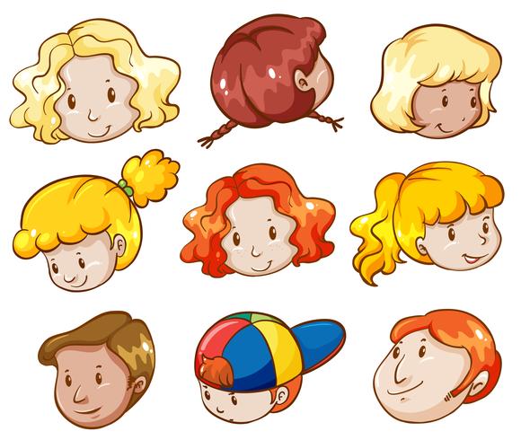 Heads of different people - Download Free Vector Art, Stock Graphics & Images