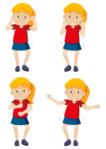 A girl with shmoney dance vector