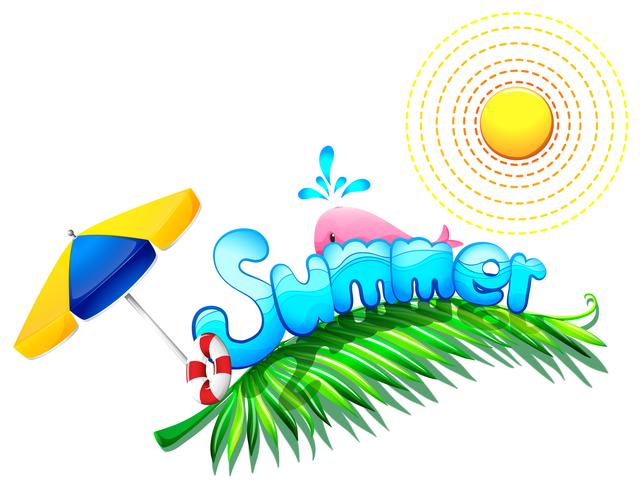 Summer weather vector