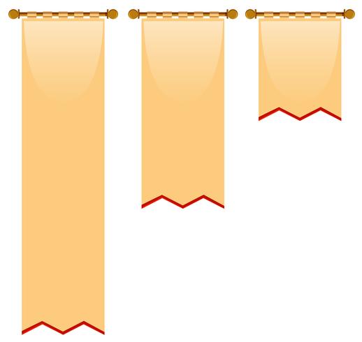 Three Sizes Of Flag With Medieval Style Download Free Vectors