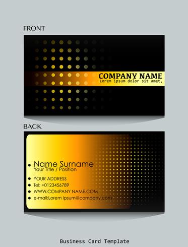 Business card vector