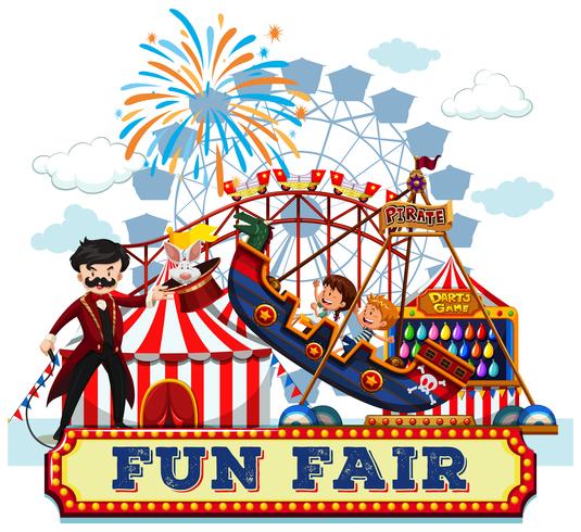 Fun Fair and Rides vector