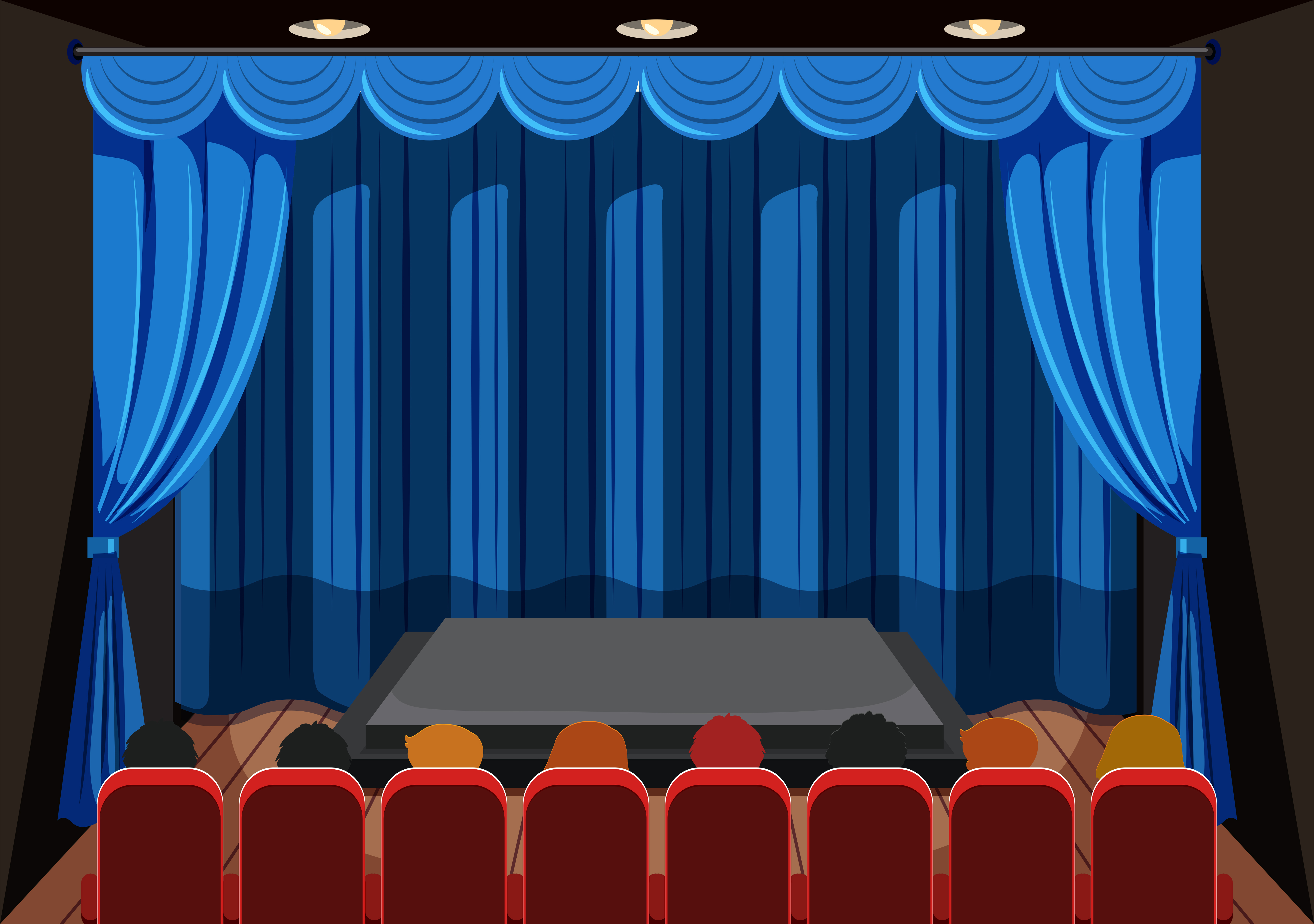 People Waiting For The Show On Stage Download Free