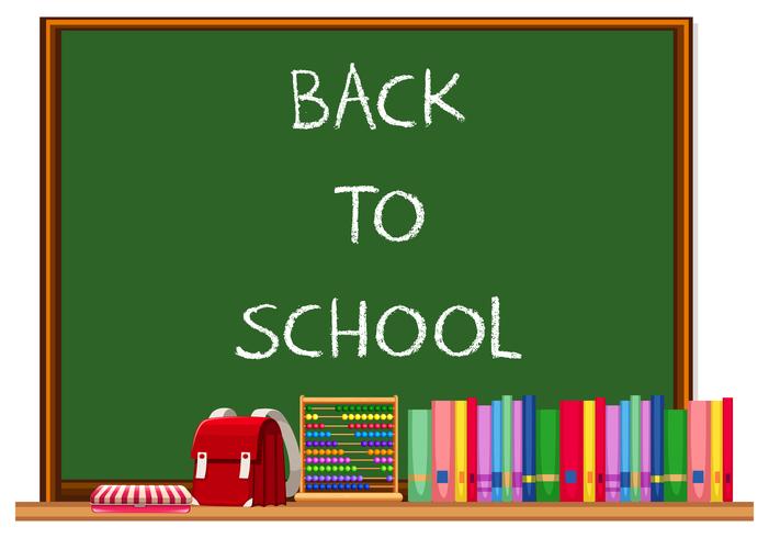 Chalkboard Back to School vector