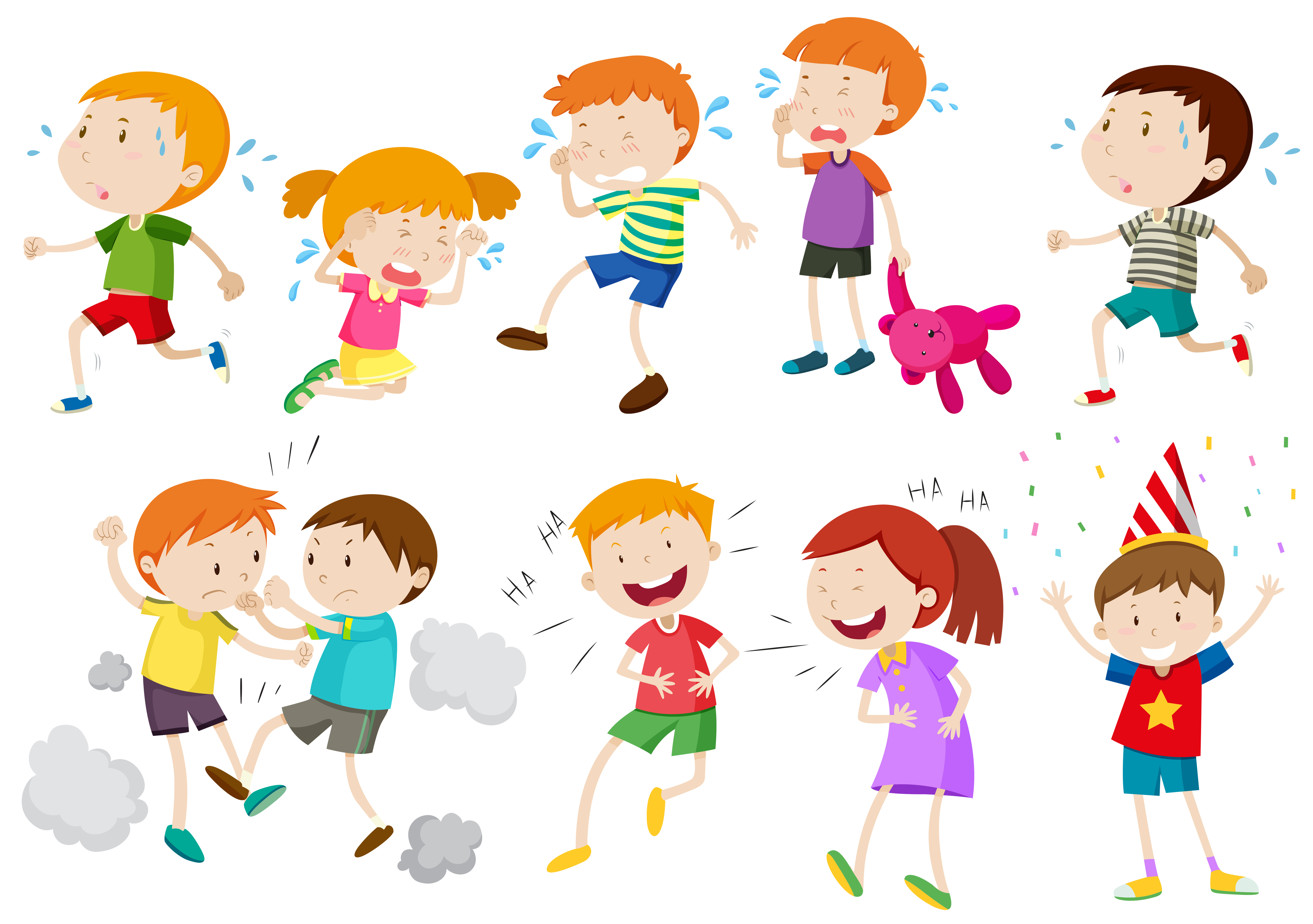 Set of children crying and fighting 301853 Vector Art at Vecteezy Set of children crying and fighting 301853 Vector Art at Vecteezy