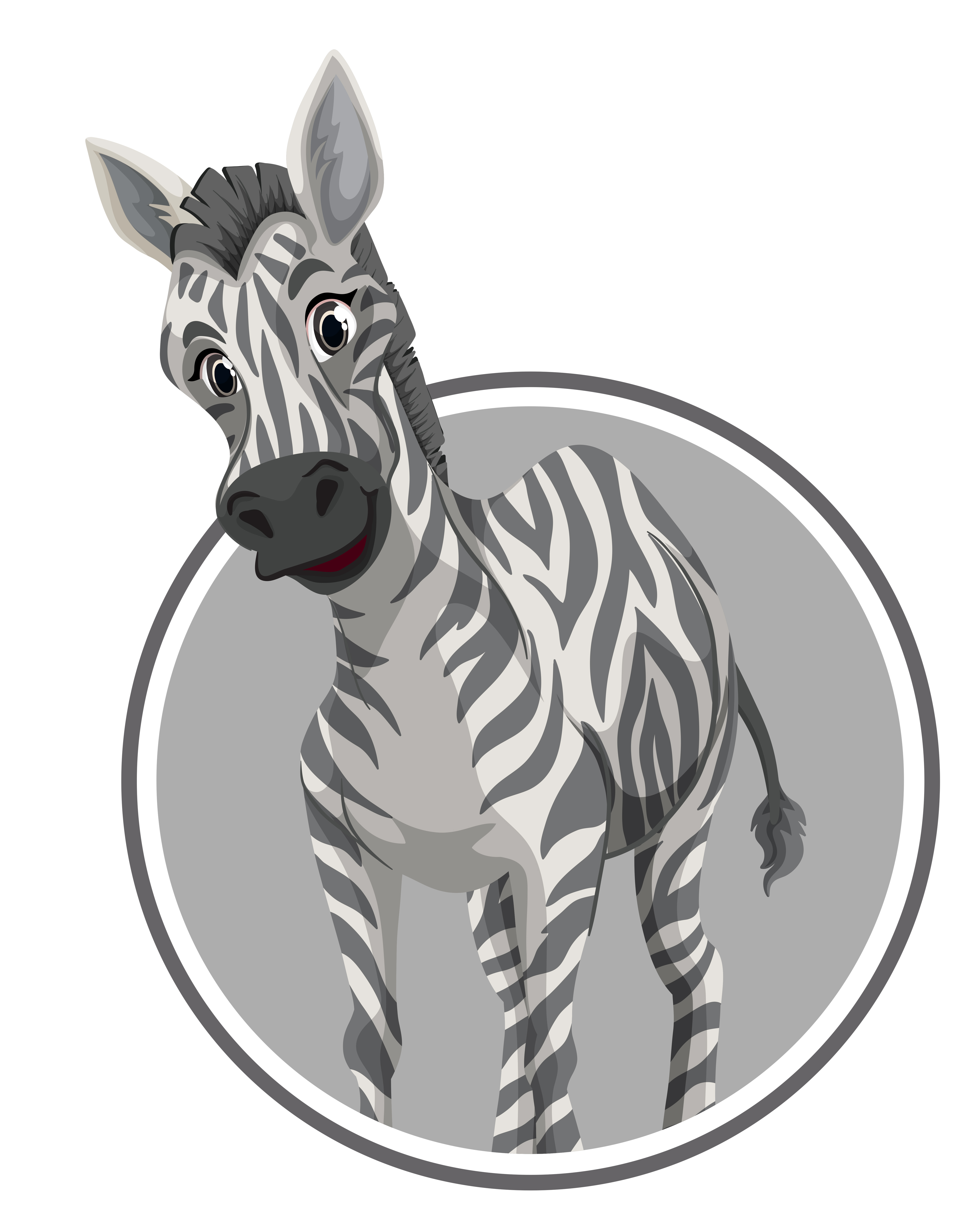 Download A zebra on sticker banner 302068 - Download Free Vectors, Clipart Graphics & Vector Art