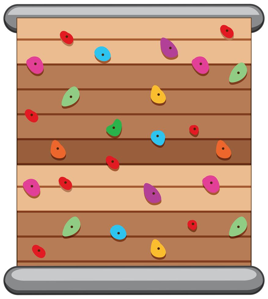 A climbing wall on white background 302101 Vector Art at Vecteezy