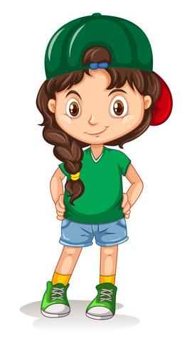 Sporty Girl Cartoon Character - Download Free Vector Art, Stock Graphics & Images