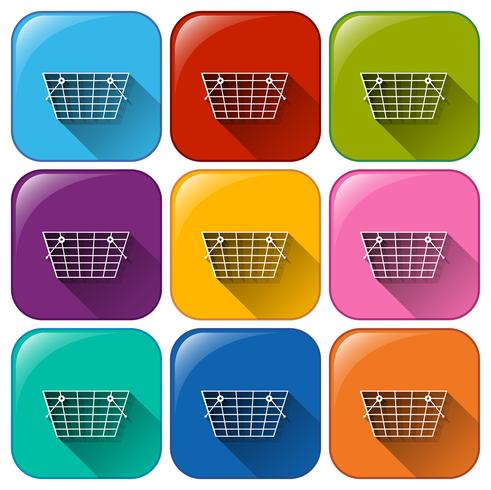 Iconos de compras vector