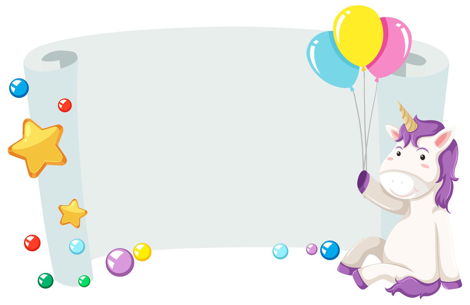 unicorn on blank border 302291 download free vectors clipart