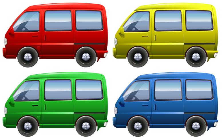 Set of vans vector