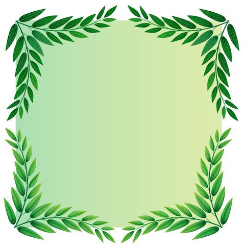 Una plantilla de hoja vector