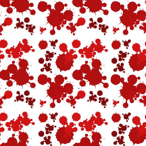 Seamless background design with red splash vector