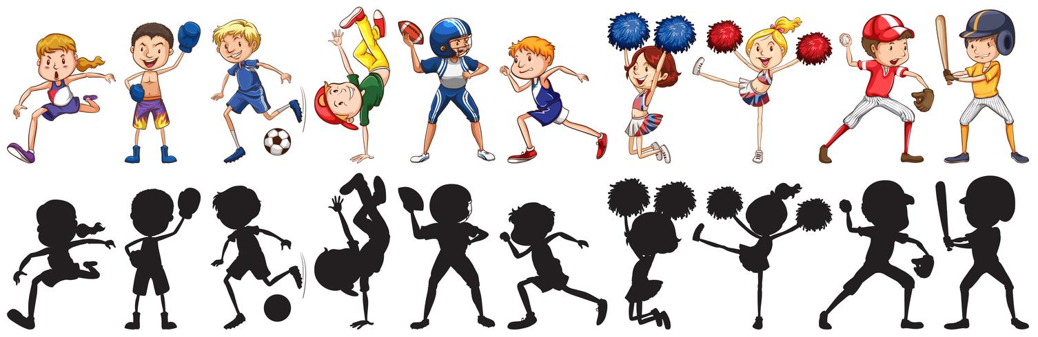 Set of athlete character vector