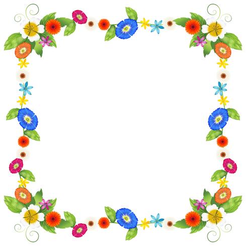 A colourful border design vector