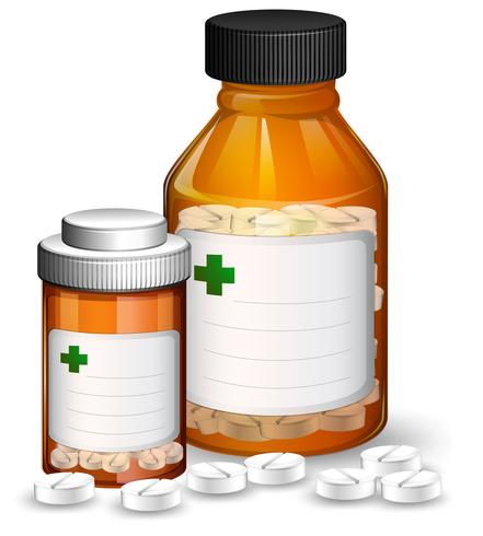 Set of medical containers and medicene - Download Free Vector Art, Stock Graphics & Images