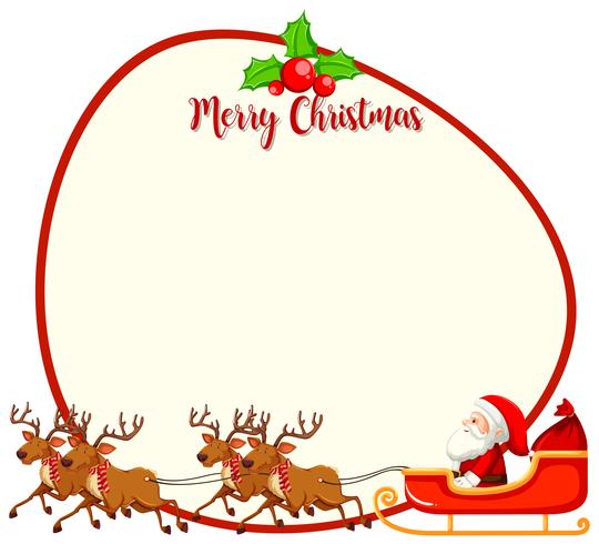 A christmas card template vector