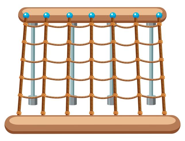 Cuerda grande escalada equipo de juegos vector