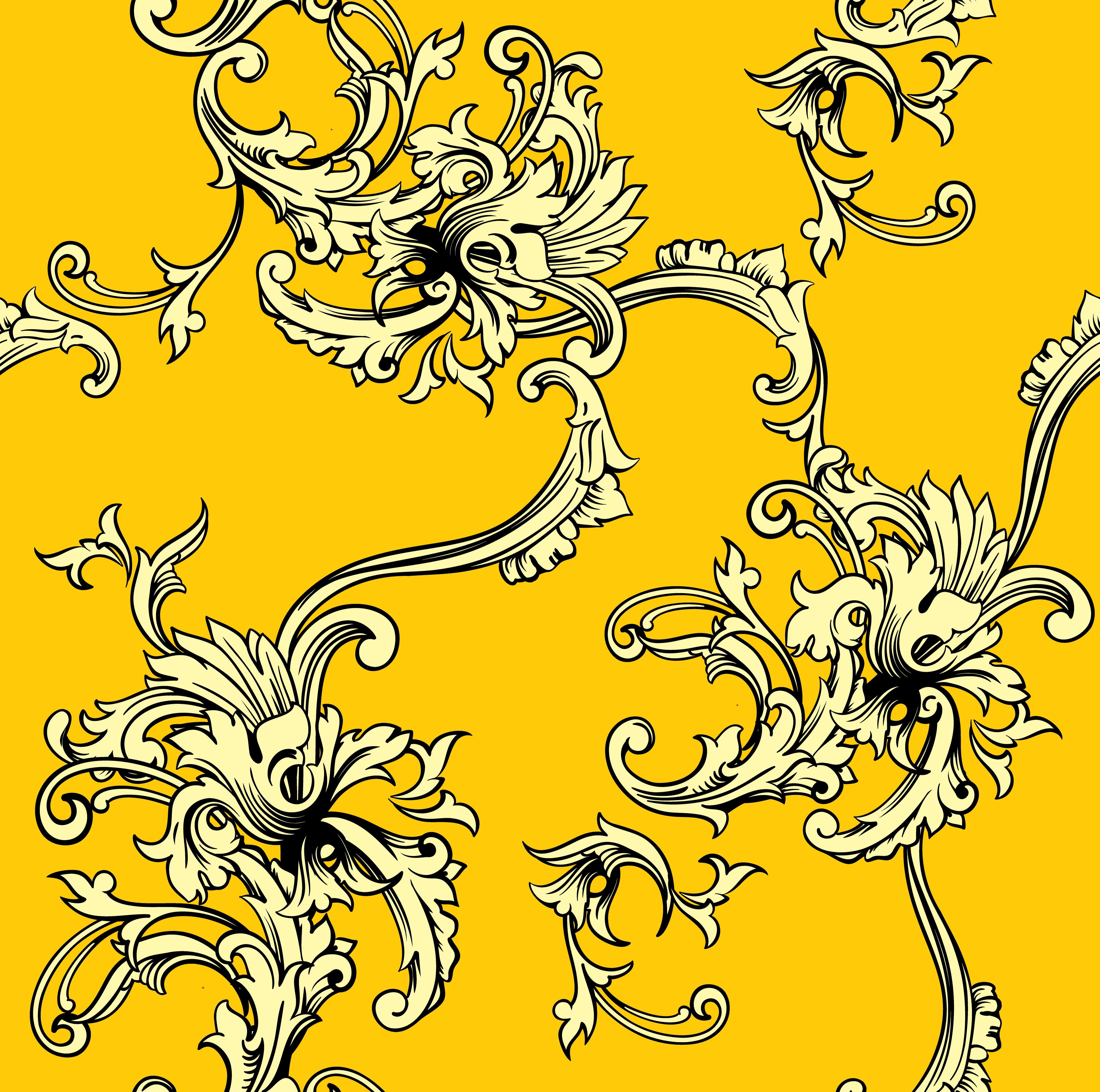 Seamless vector background. Baroque pattern. 303254 Vector Art at Vecteezy