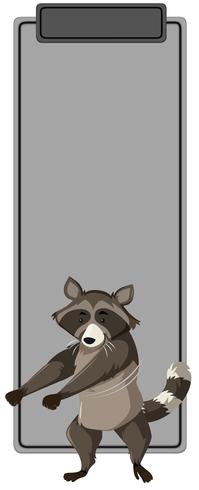 Dancing raccoon on blank template - Download Free Vector Art, Stock Graphics & Images