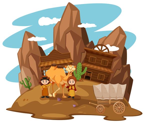 Desert Scene With Kids And Camel Download Free Vectors Clipart Graphics Vector Art Desert Scene With Kids And Camel Download Free Vectors Clipart Graphics Vector Art