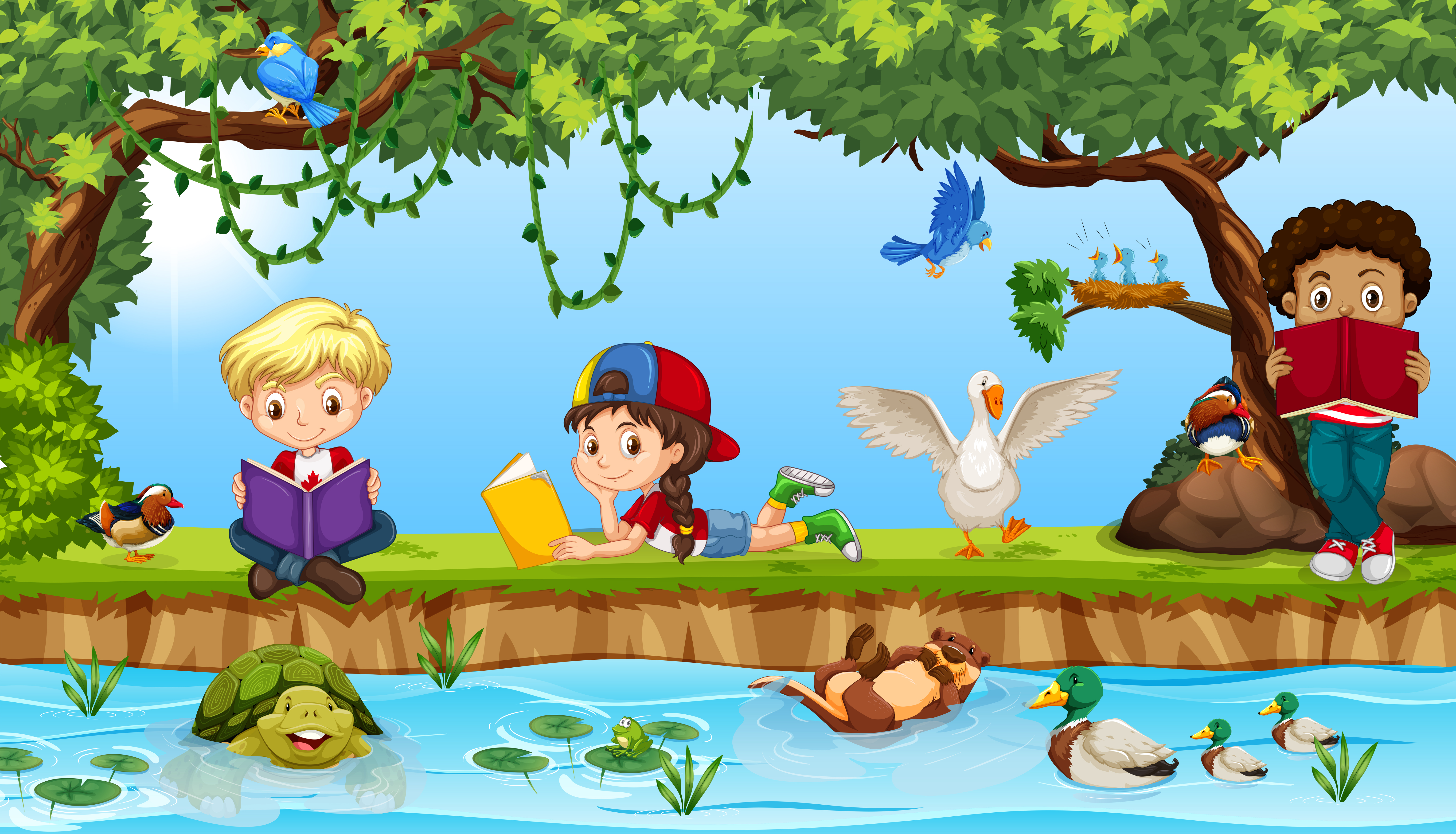 Details 100 kids cartoon background