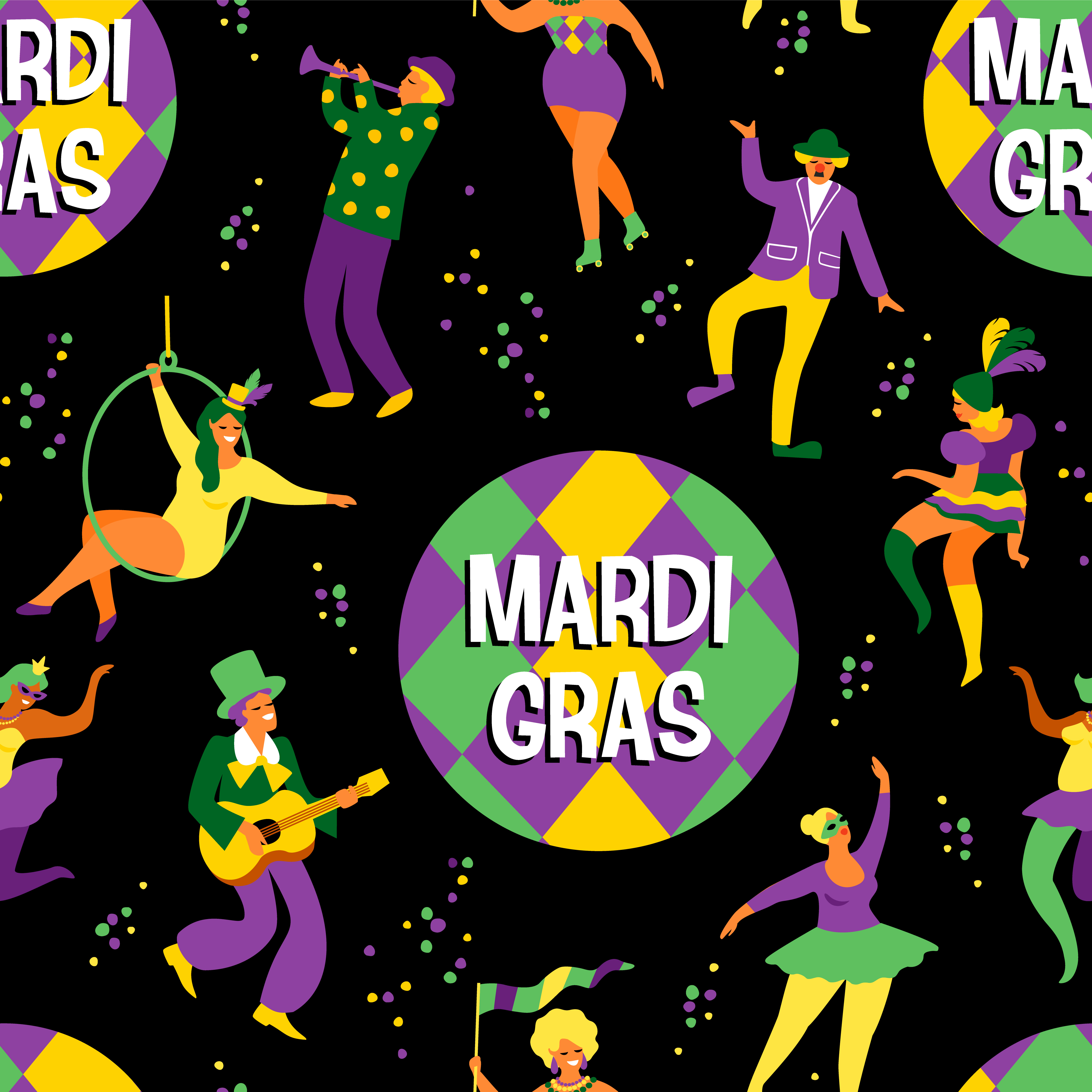 mardi gras guy dancing
