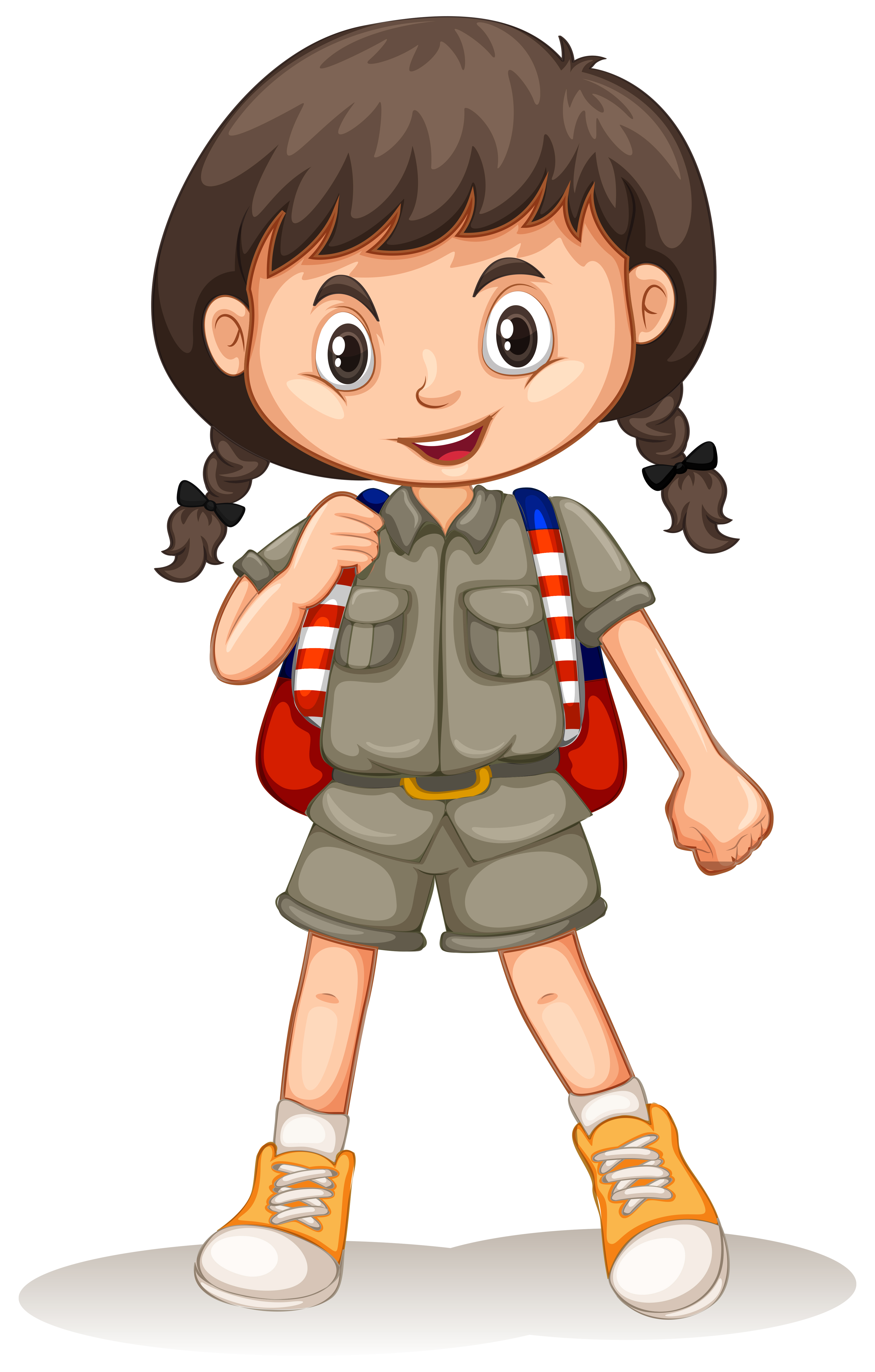 A Cute Zoo Keeper on White Background 303516 Vector Art at Vecteezy