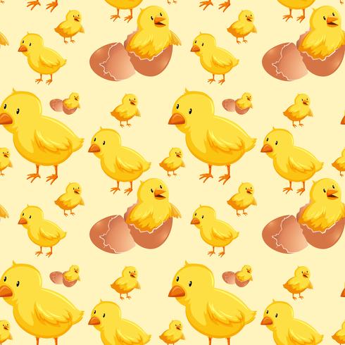 Huevo para incubar pollito sin costuras. vector