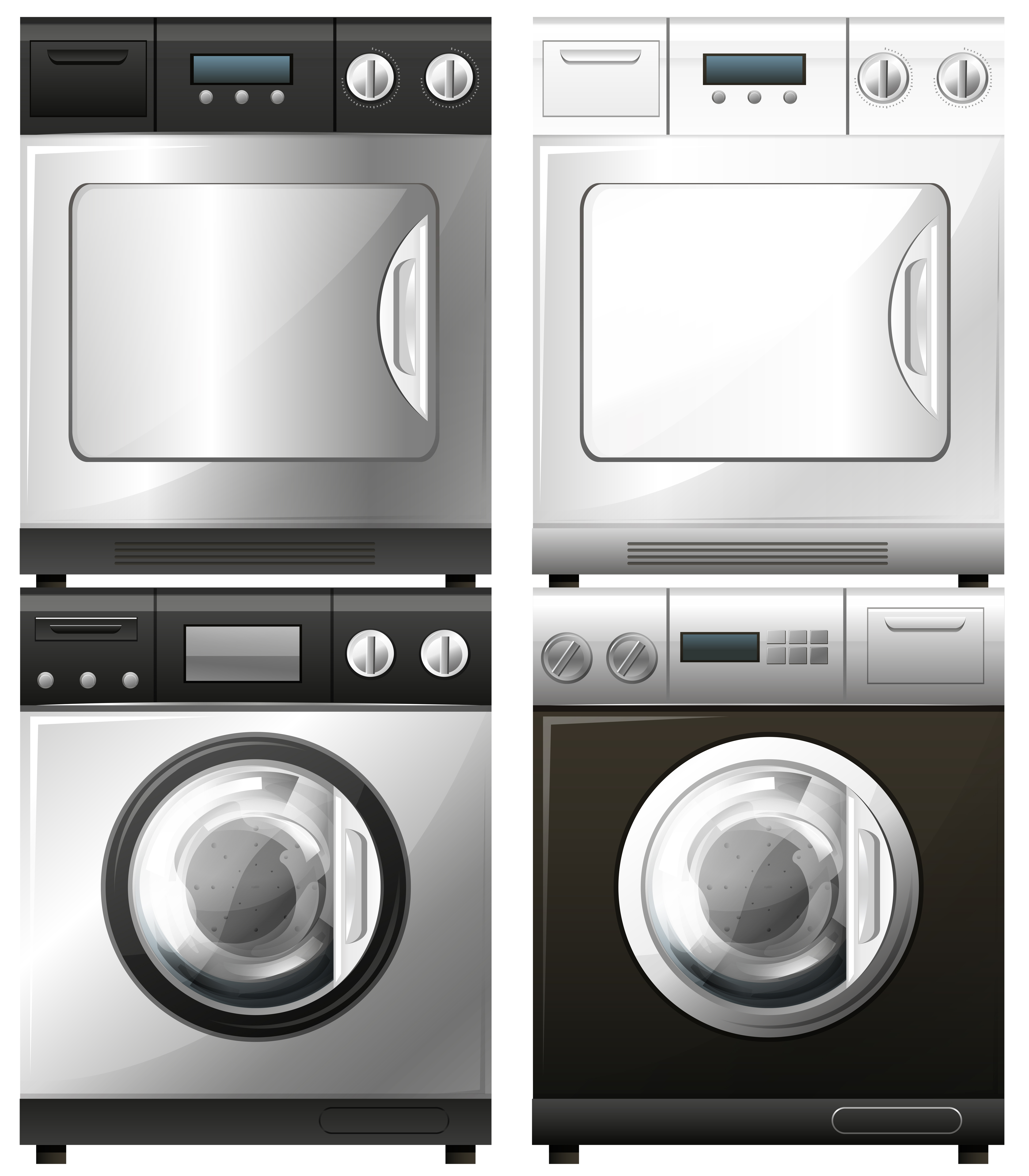 Washing and drying machines 303882 Vector Art at Vecteezy