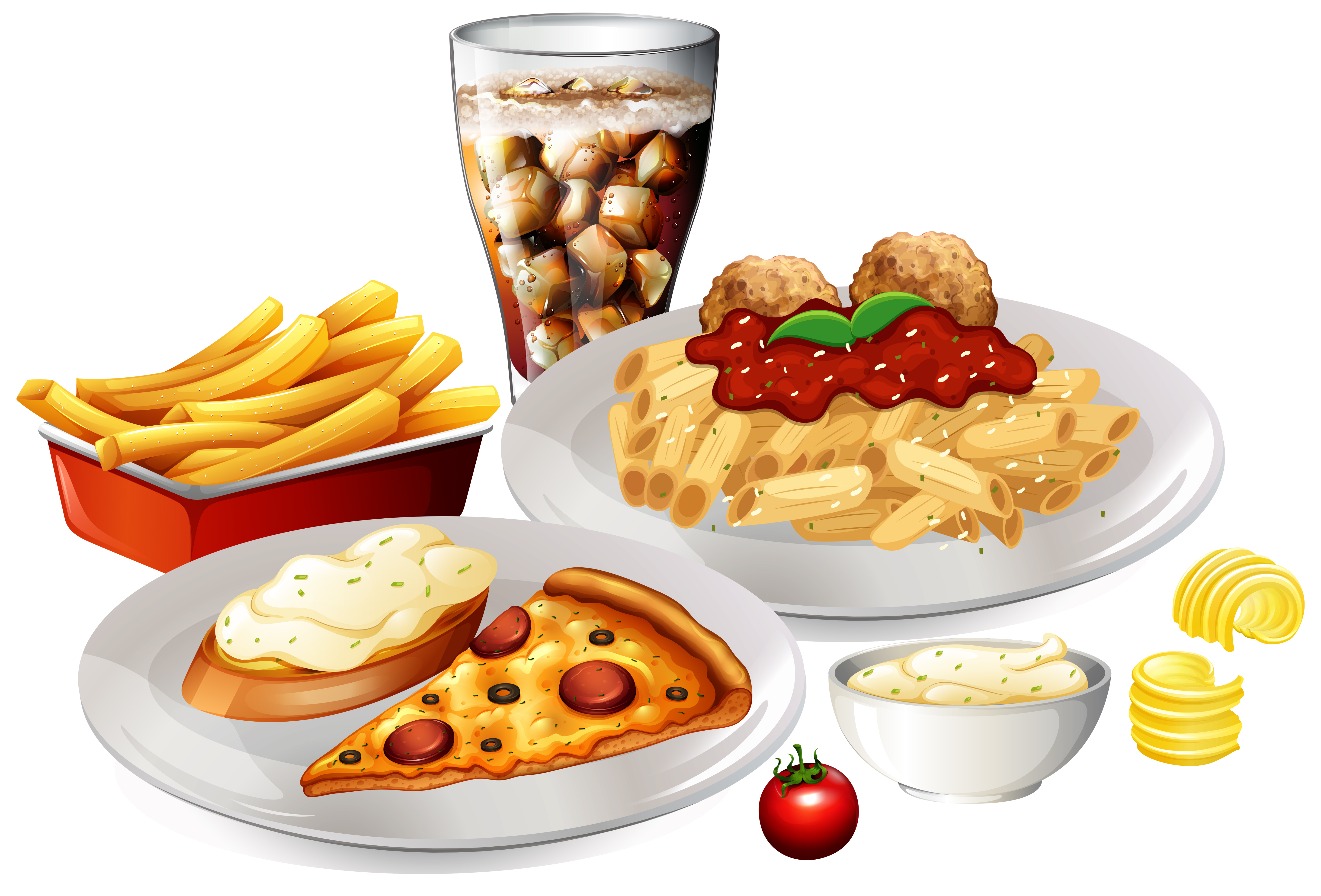 A Set of Delicious Food 303895 Download Free Vectors Clipart Graphics & Vector Art
