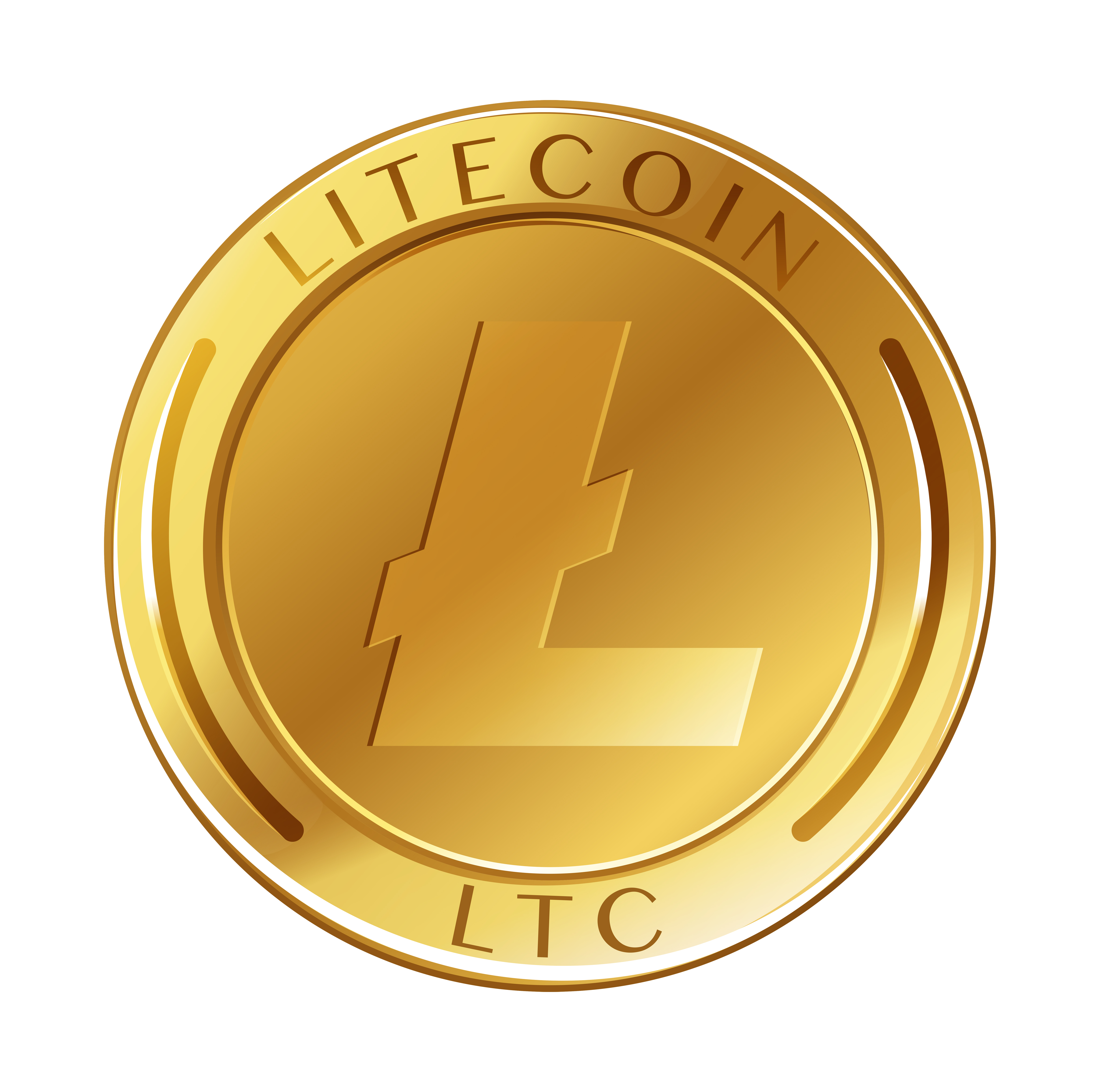 Crypto Coin on White Background 304243 Vector Art at Vecteezy