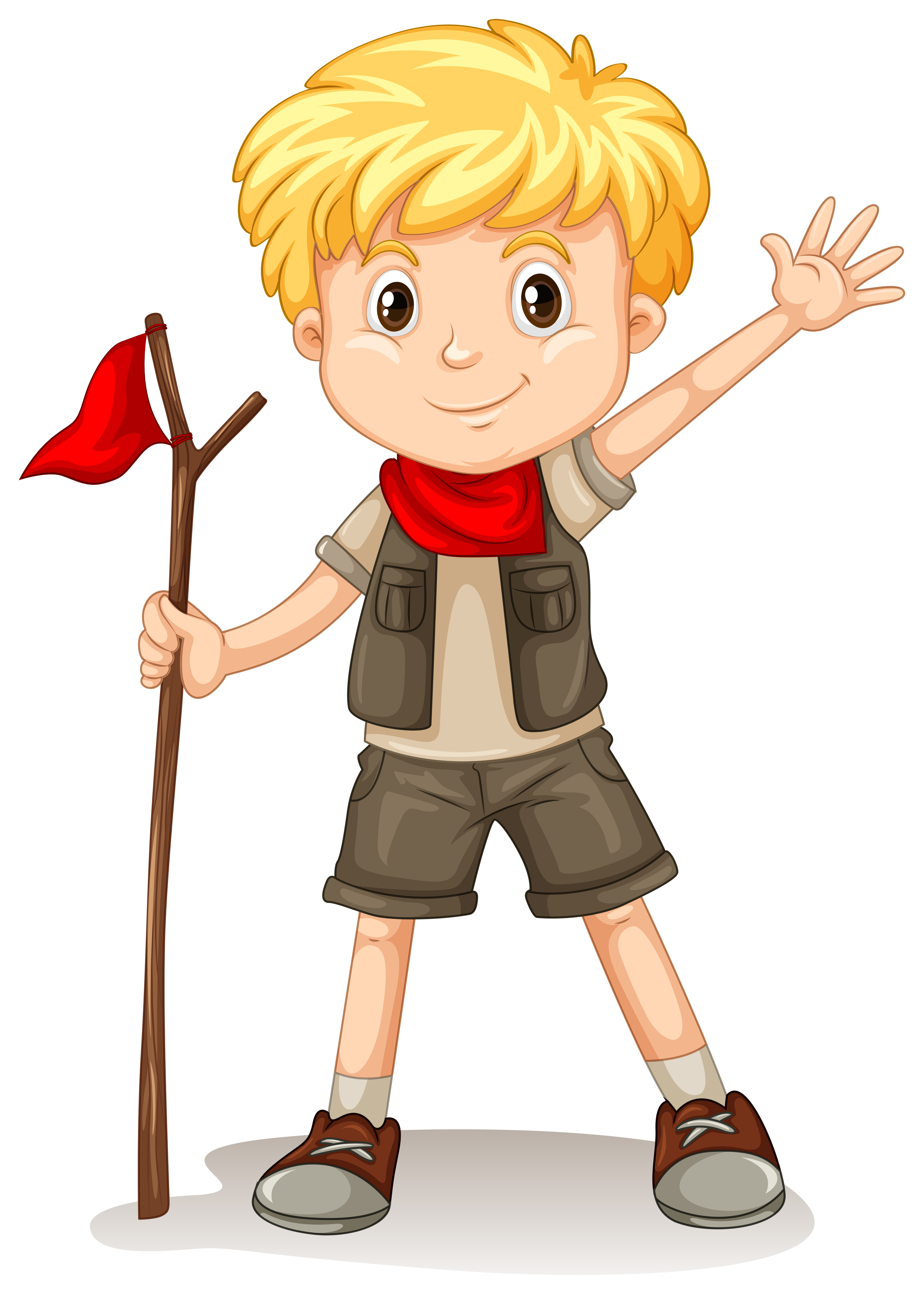 Download A young blonde Boy Scout - Download Free Vectors, Clipart Graphics & Vector Art
