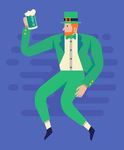 Conjunto de imágenes del día de San Patricio vector