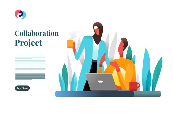 Collaboration Project vector