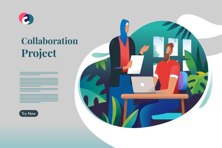 Collaboration Project vector